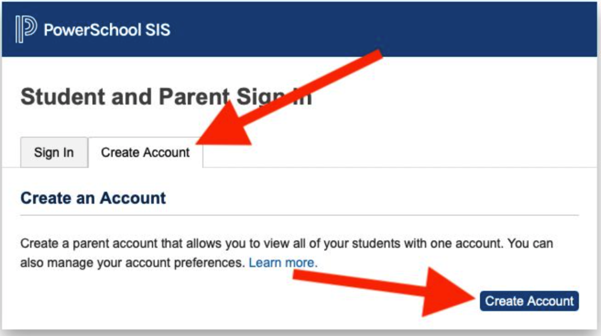 Creating a Parent Account